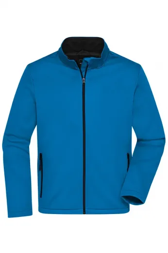 Turkuaz Softshell Mont Fermuar Cepli