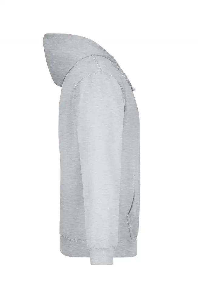 Gri Melanj Kapşonlu Hoodie