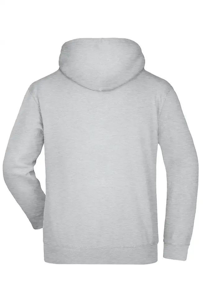 Gri Melanj Kapşonlu Hoodie