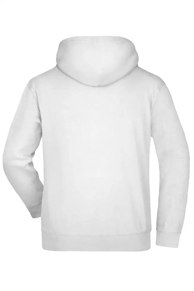 Beyaz Kapşonlu Hoodie