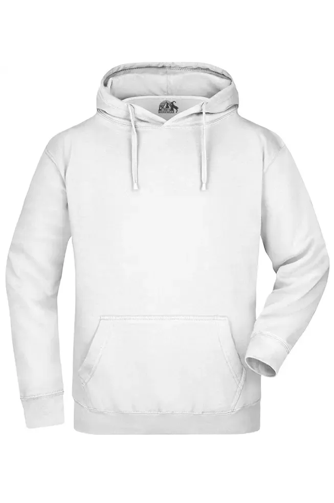 Beyaz Kapşonlu Hoodie