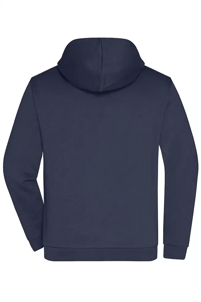 Fermuarlı Kapşonlu Hoodie Lacivert