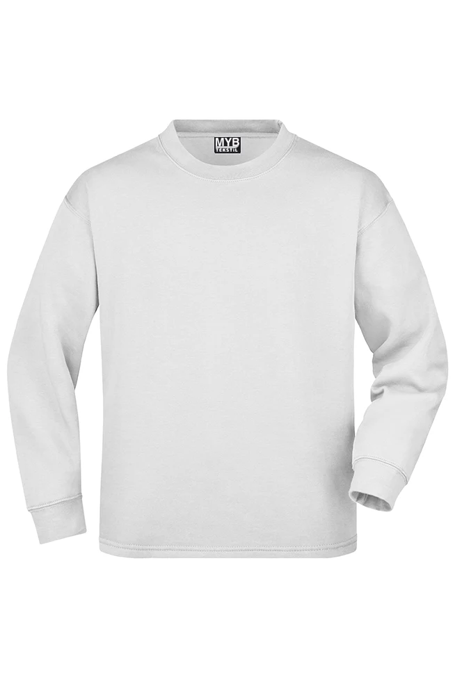 Beyaz 2 İplik Sweatshirt