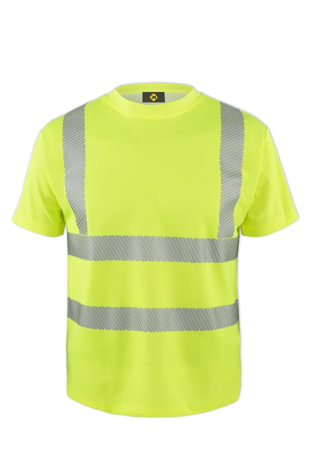 Bisiklet Yaka Hivis Neon Sarı Tişört