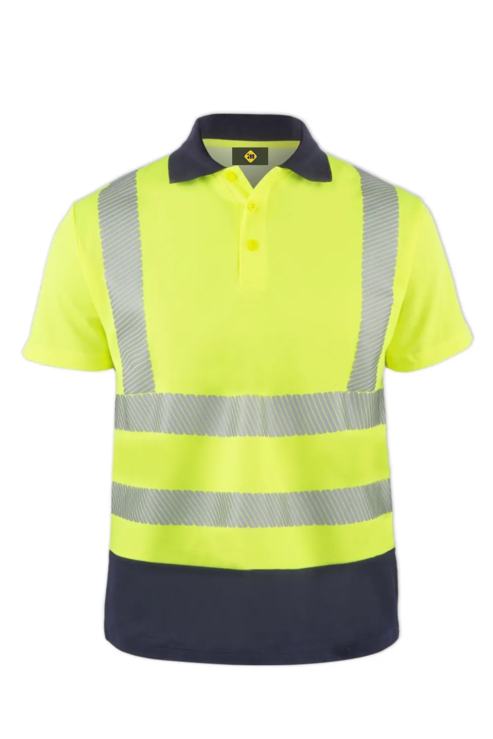 Neon Sarı Hivis Polo  Tişört