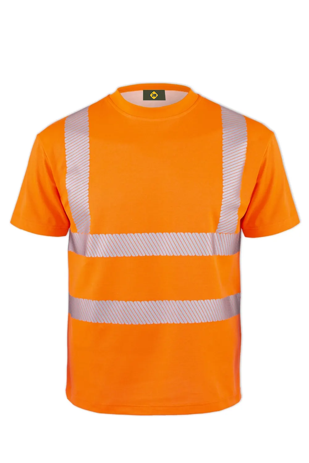 Reflektörlü Turuncu Hivis Tişört 